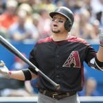 Arizona Diamondbacks Wellington Castillo reacts to a called third strike during the third inning of an interleague baseball game against the Toronto Blue Jays, Wednesday, June 22, 2016, in Toronto. (Fred Thornhill/The Canadian Press via AP) MANDATORY CREDIT