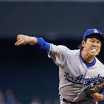 Los Angeles Dodgers' Kenta Maeda, of Japan, throws a pitch against the Arizona Diamondbacks during the first inning of a baseball game Tuesday, June 14, 2016, in Phoenix. (AP Photo/Ross D. Franklin)