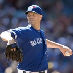 Toronto Blue Jays starting pitcher J.A. Happ throws against the Arizona Diamondbacks during the first inning of an interleague baseball game, Wednesday, June 22, 2016, in Toronto. (Fred Thornhill/The Canadian Press via AP) MANDATORY CREDIT