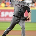 Arizona Diamondbacks starting pitcher Zack Greinke delivers during the first inning of a baseball game against the Houston Astros, Thursday, June 2, 2016, in Houston. (AP Photo/Eric Christian Smith)