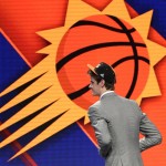 Dragan Bender walks up to the stage after being selected fourth overall by the Phoenix Suns during the NBA basketball draft, Thursday, June 23, 2016, in New York. (AP Photo/Frank Franklin II)