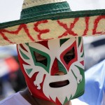 Fans arrive prior to a Copa America Group C soccer match between Mexico and Uruguay at University of Phoenix Stadium, Sunday, June 5, 2016, in Glendale, Ariz. (AP Photo/Matt York)