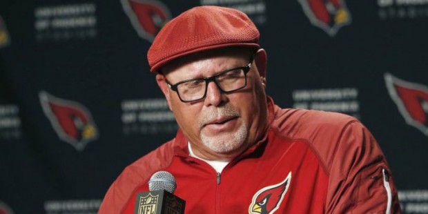 Arizona Cardinals head coach Bruce Arians speaks to the media during a news conference after an NFL...