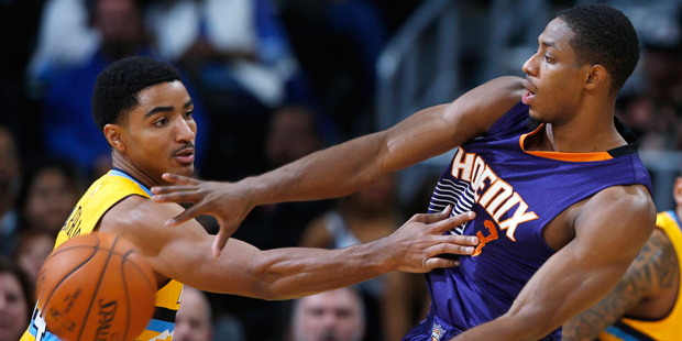 Phoenix Suns guard Brandon Knight could be a trade chip this offseason. (AP Photo/Rick Scuteri)...