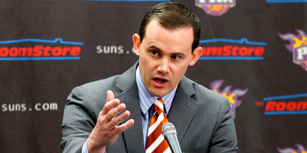 Phoenix Suns general manager Ryan McDonough will have the ability to move up or down the 2016 NBA D...