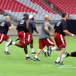 Cardinals go through the conditioning test at Cardinals training camp July 28, 2016. (Photo by Adam Green/Arizona Sports)