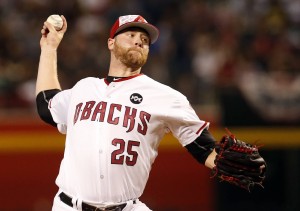Arizona Diamondbacks pitcher Archie Bradley throws in the first inning during a baseball game against the San Diego Padres, Monday, July 4, 2016, in Phoenix. (AP Photo/Rick Scuteri)
