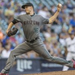 Arizona Diamondbacks' Patrick Corbin pitches to a Milwaukee Brewers batter during the first inning of a baseball game Tuesday, July 26, 2016, in Milwaukee. (AP Photo/Tom Lynn)