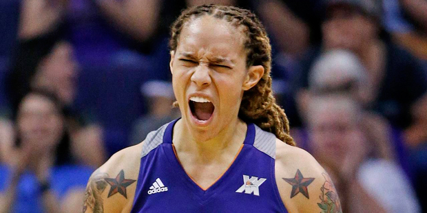 The Phoenix Mercury's Brittney Griner recorded a triple-double Sunday against the Atlanta Dream. (A...
