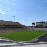 A wide view of the field at Sun Devil Stadium following its completed Phase II of renovations Arizona State University had a media tour on Aug. 23 after Phase II of renovations. (Photo by Craig Morgan/Arizona Sports)