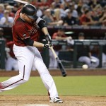 Arizona Diamondbacks' Phil Gosselin connects for a two-run home run against the Milwaukee Brewers during the fifth inning of a baseball game, Sunday, Aug. 7, 2016, in Phoenix. (AP Photo/Ross D. Franklin)