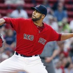Boston Red Sox's David Price pitches during the first inning of a baseball game against the Arizona Diamondbacks in Boston, Friday, Aug. 12, 2016. (AP Photo/Michael Dwyer)