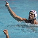 United States' Tony Azevedo reacts during men's water polo preliminary round match against Croatia at the 2016 Summer Olympics in Rio de Janeiro, Brazil, Saturday, Aug. 6, 2016. (AP Photo/Sergei Grits)