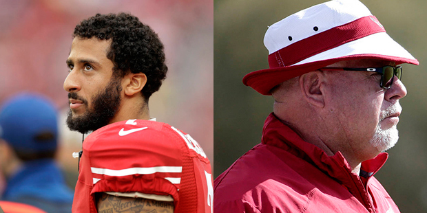 Bruce Arians expressed what he thought of Colin Kaepernick's protest. (Associated Press)...
