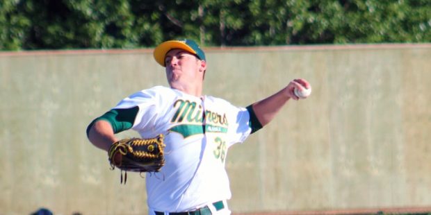 ASU pitcher Connor Higgins pitched for the Mat Su Miners in the Alaska Baseball League over the sum...