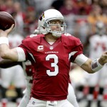 Arizona Cardinals quarterback Carson Palmer (3) throws against the Tampa Bay Buccaneers during the first half of an NFL football game, Sunday, Sept. 18, 2016, in Glendale, Ariz. (AP Photo/Rick Scuteri)