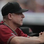 Arizona Diamondbacks manager Chip Hale looks on against the Colorado Rockies in the first inning of a baseball game, Sunday, Sept. 4, 2016, in Denver. (AP Photo/David Zalubowski)