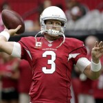 Arizona Cardinals quarterback Carson Palmer (3) warms up prior to an NFL football game against the Tampa Bay Buccaneers, Sunday, Sept. 18, 2016, in Glendale, Ariz. (AP Photo/Rick Scuteri)