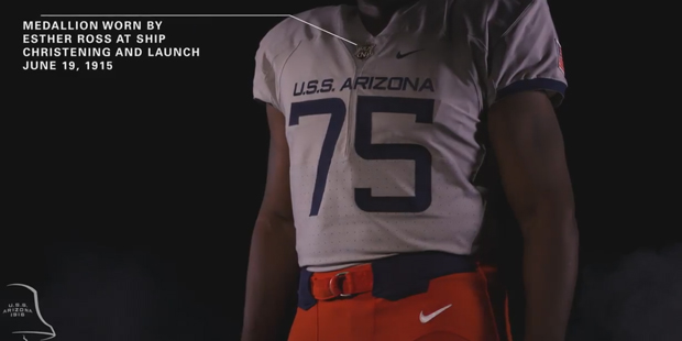 Arizona football releases uniforms honoring U.S.S. Arizona vs. Hawaii