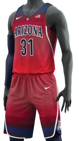 arizona basketball jersey