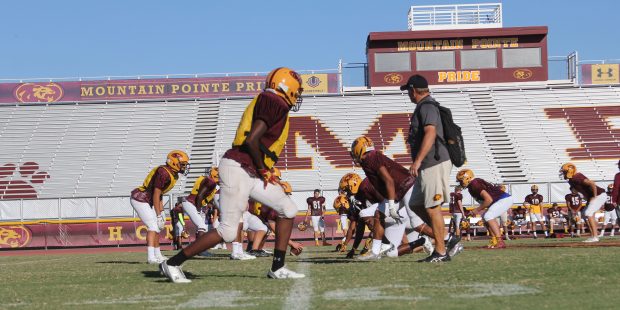 Head Coach Norris Vaughan is focused on bringing Mountain Pointe High School its second Arizona sta...