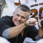 Arizona State head coach Todd Graham coaches on the sidelines against Oregon in an NCAA college football game Saturday, Oct. 29, 2016 in Eugene, Ore. (AP Photo/Thomas Boyd)