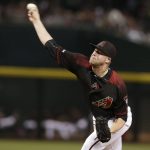 Arizona Diamondbacks pitcher Archie Bradley throws in the first inning during a baseball game against the San Diego Padres, Saturday, Oct. 1, 2016, in Phoenix. (AP Photo/Rick Scuteri)