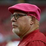 Arizona Cardinals head coach Bruce Arians watches his team prior to an NFL football game against the New York Jets, Monday, Oct. 17, 2016, in Glendale, Ariz. (AP Photo/Rick Scuteri)