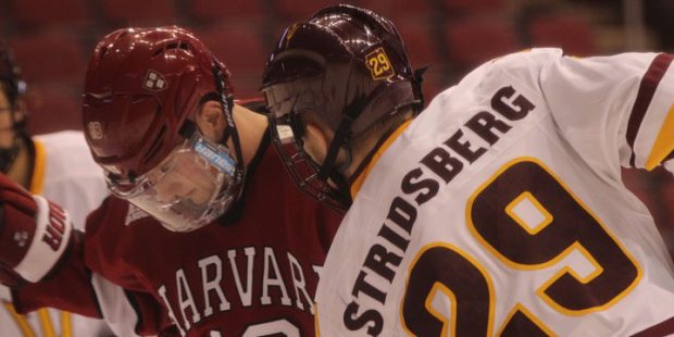 Sophomore Jakob Stridsberg playing against Harvard, Friday, October 28 in Glendale.(Photo by Nicole...