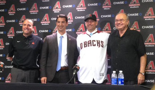The Diamondbacks welcomed Torey Lovullo as the eighth manager in franchise history Monday. (Photo b...