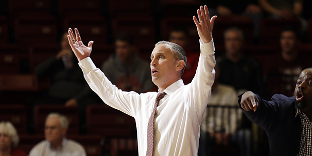 Arizona State head coach Bobby Hurley during the second half of an NCAA college basketball game aga...