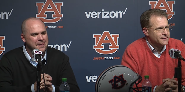 Newly-hired Auburn offensive coordinator Chip Lindsey concentrating on not saying 'Forks Up' or 'It...