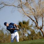 Jordan Spieth hits from the second fairway during the final round of the Waste Management Phoenix Open golf tournament, Sunday, Feb. 5, 2017, in Scottsdale, Ariz. (AP Photo/Matt York)
