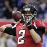 Atlanta Falcons' Matt Ryan warms up before the NFL Super Bowl 51 football game against the New England Patriots Sunday, Feb. 5, 2017, in Houston. (AP Photo/Eric Gay)