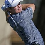 John Peterson hits his tee shot at the second hole during the final round of the Waste Management Phoenix Open golf tournament Sunday, Feb. 5, 2017, in Scottsdale, Ariz. (AP Photo/Ross D. Franklin)