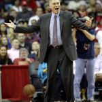Houston Rockets coach Mike D'Antoni yells at the officials during the first half of an NBA basketball game against the Phoenix Suns Saturday, Feb. 11, 2017, in Houston. (AP Photo/David J. Phillip)