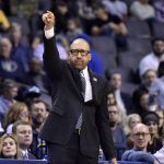 Memphis Grizzlies head coach David Fizdale gestures from the sideline in the first half of an NBA basketball game against the Phoenix Suns, Tuesday, Feb. 28, 2017, in Memphis, Tenn. (AP Photo/Brandon Dill)