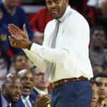 California coach Cuonzo Martin applauds his team on defense against Arizona State during the second half of an NCAA college basketball game Wednesday, Feb. 8, 2017, in Tempe, Ariz. California defeated Arizona State 68-43. (AP Photo/Ross D. Franklin)