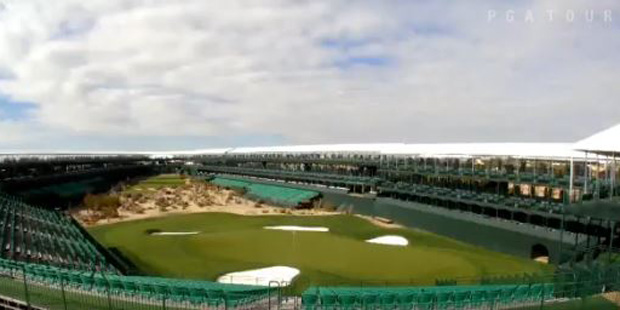 The 16th hole at the Waste Management Phoenix Open....