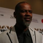 Brian McKnight approaches media on red carpet at Celebrity Fight Night on March 18, 2017, in Phoenix, AZ. (Photo by Jenn Baluch/ Cronkite News)