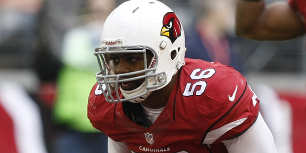 Arizona Cardinals inside linebacker Karlos Dansby (56) during the first half of an NFL football gam...