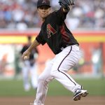 Arizona Diamondbacks starting pitcher Zack Greinke throws in the first inning during a baseball game against the Cleveland Indians, Saturday, April 8, 2017, in Phoenix. (AP Photo/Rick Scuteri)