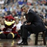 South Carolina head coach Frank Martin watches from the bench during the second half in the semifinals of the Final Four NCAA college basketball tournament against Gonzaga, Saturday, April 1, 2017, in Glendale, Ariz. (AP Photo/Mark Humphrey)