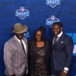 UCLA's Takkarist McKinley wore a very nice suite. His family might've upstaged him, however. (Twitter)