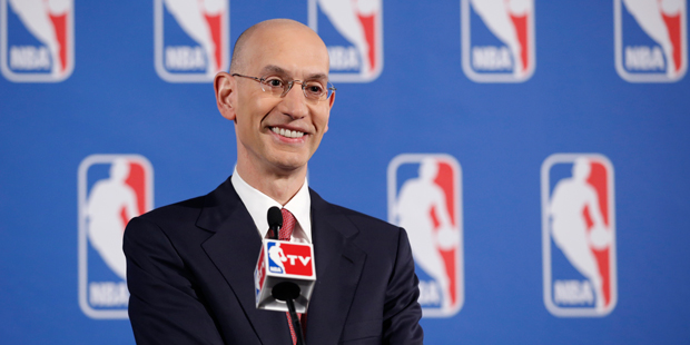 NBA commissioner Adam Silver. (AP Photo/Kathy Willens, File)...