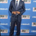 Duke's Luke Kennard poses for photos on the red carpet before the NBA basketball draft, Thursday, June 22, 2017, in New York. (AP Photo/Frank Franklin II)