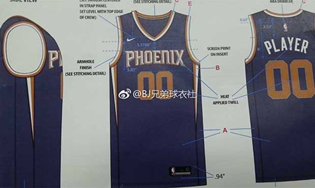 phoenix suns uniforms 2019