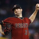 Arizona Diamondbacks' Robbie Ray throws a pitch against the Washington Nationals during the first inning of a baseball game Sunday, July 23, 2017, in Phoenix. (AP Photo/Ross D. Franklin)