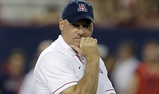 Arizona head coach Rich Rodriguez before an NCAA college football game against Stanford, Saturday, ...