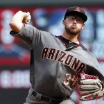 Arizona Diamondbacks pitcher Braden Shipley throws in relief in the in the fifth inning of a baseball game against the Minnesota Twins, Sunday, Aug. 20, 2017, in Minneapolis. (AP Photo/Jim Mone)
